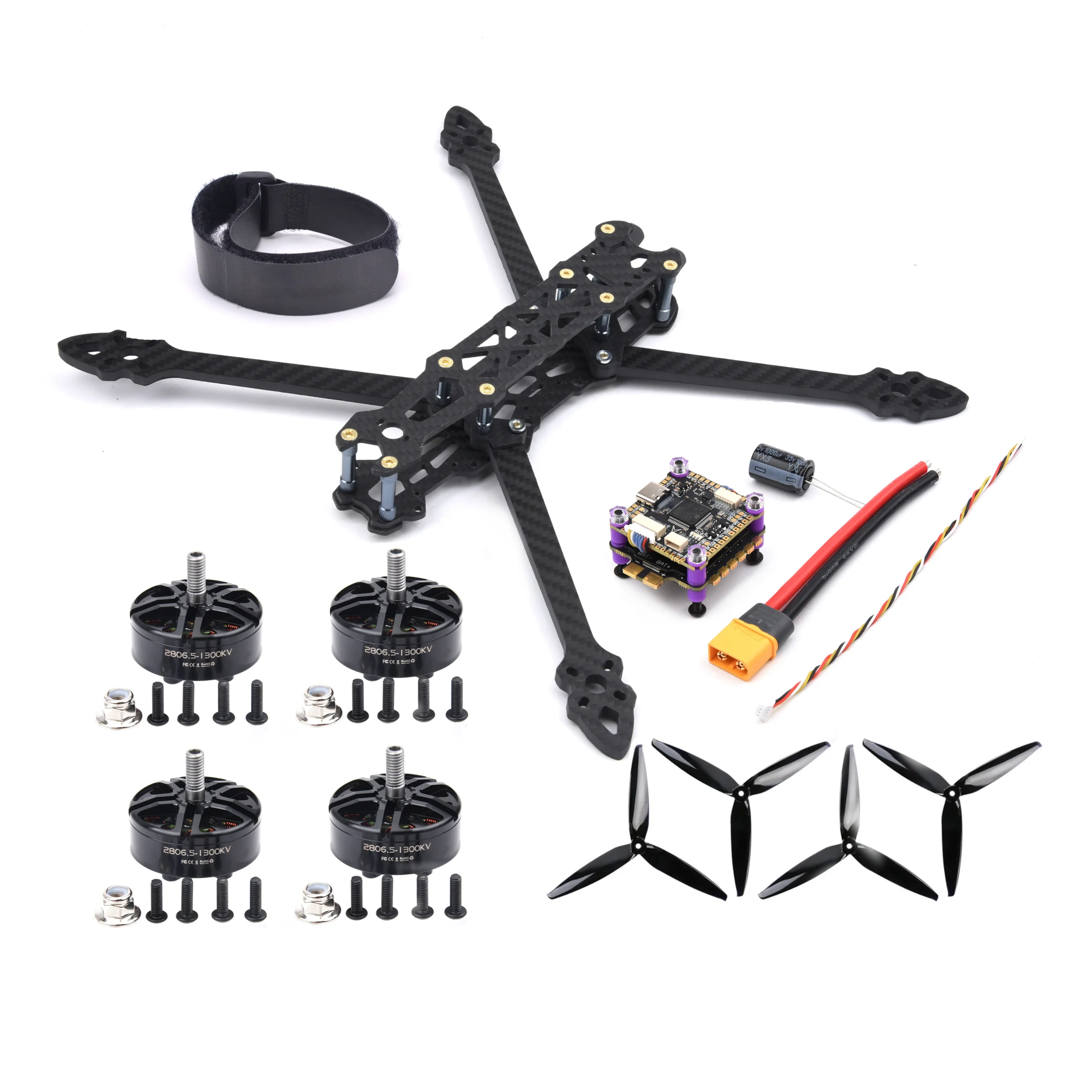 Mark4 7-Inch Long Range FPV Drone Combo – F405 FC, 60A ESC, 2807 1300KV Motors